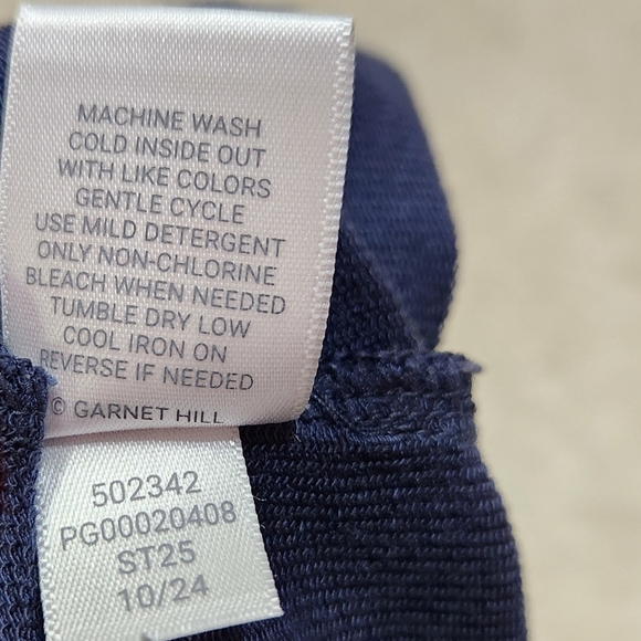 Garnet Hill Luna Sleeveless Knit Jumpsuit Dark Blue Sz XS - Picture 11 of 11